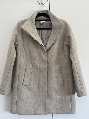 J.Crew Women’s Light Gray Wool-Blend City Coat
